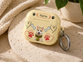 Personalized Dog Paw AirPod Case — Customizable Name, Cute Puppy & Heart Design