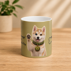 Premium Heat Sensitive Color Changing Mug – Dog & Cat Lover Design | Magic Reveal Coffee Cup | Unique Gift Idea (11 oz)