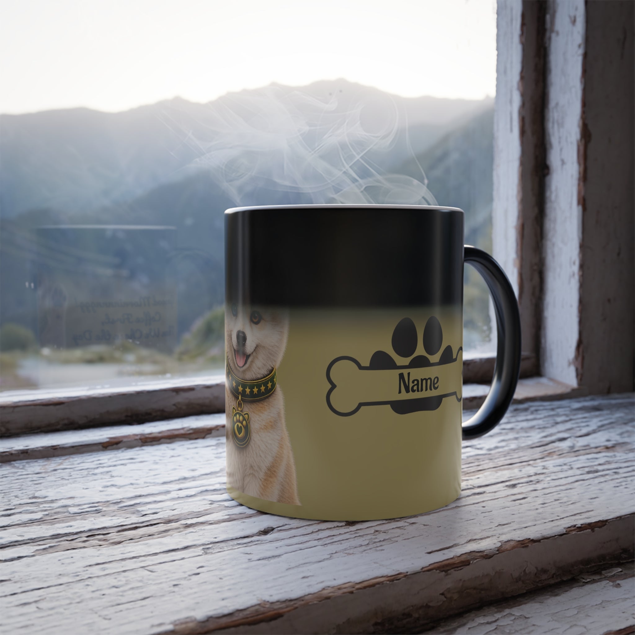 Premium Heat Sensitive Color Changing Mug – Dog & Cat Lover Design | Magic Reveal Coffee Cup | Unique Gift Idea (11 oz)